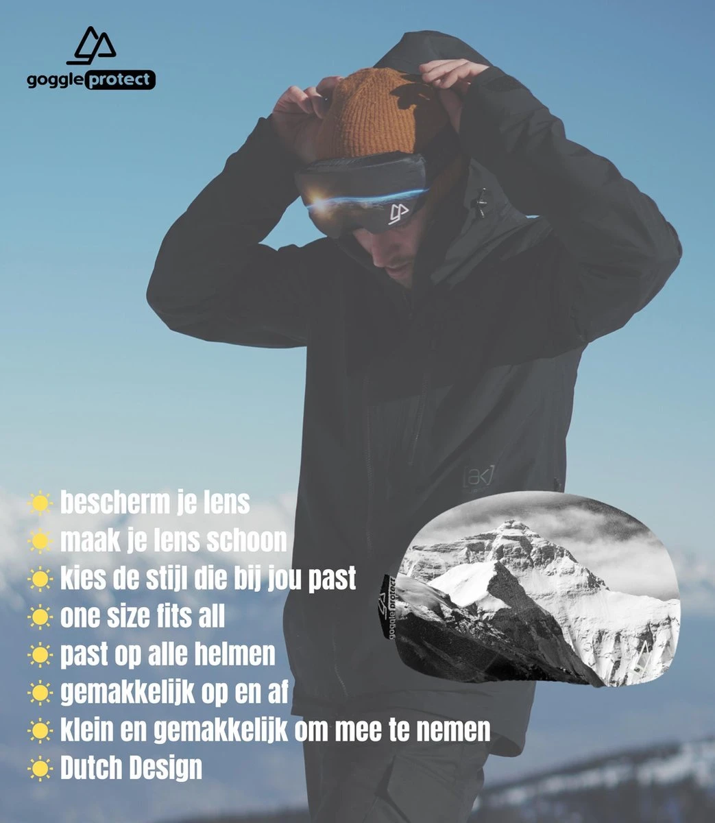 Goggle Protect® Skibril | Beschermhoes | Skihelm | Ski | Snowboard | Bescherming | Cover | Hoes | Goggle | Bril | Wintersport 7 Goggle Protect® Skibril | Beschermhoes | Skihelm | Ski | Snowboard | Bescherming | Cover | Hoes | Goggle | Bril | Wintersport - Afbeelding 7