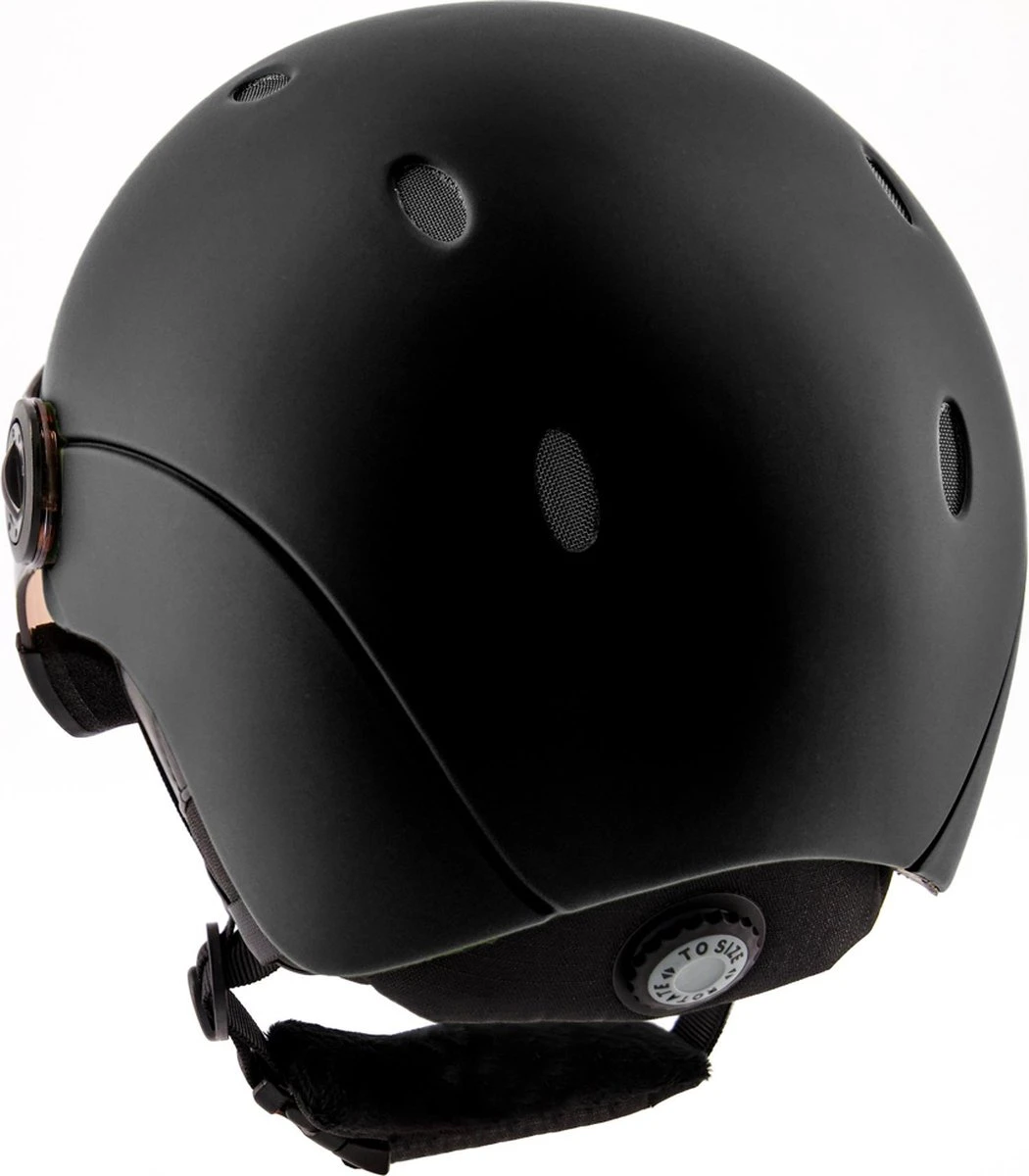Sinner Titan Visor Trans+ Skihelm Met Vizier | Matte Black | Orange Cat 1-3 | Maat: 63 - 64 Cm 3 Sinner Titan Visor Trans+ Skihelm Met Vizier | Matte Black | Orange Cat 1-3 | Maat: 63 - 64 Cm - Afbeelding 3