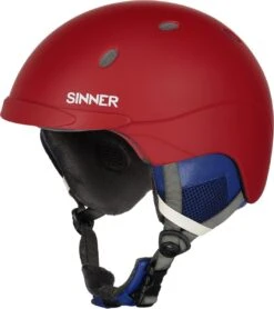 Sinner Titan Unisex Skihelm - Rood- Maat M/58 Cm