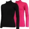 2-Pack Campri Skipully - Wintersportpully - Dames - Maat M - Zwart/Pink
