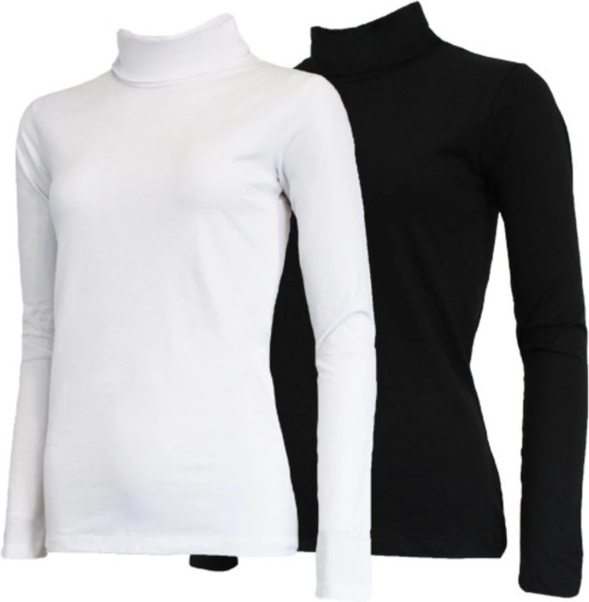 2-Pack Campri Skipully - Wintersportpully - Dames - Maat M - Wit/Zwart 1 2-Pack Campri Skipully - Wintersportpully - Dames - Maat M - Wit/Zwart