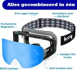 VAIN Arctic Carver - Unisex Skibril - Magnetisch Wisselbaar - 100% UV -Ski Gemeenschap 1200x1092 1