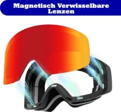 VAIN Scarlet Skibril Pack - Anti-condens - UV400 - Rode + Extra Lens -Ski Gemeenschap 1200x1113 2