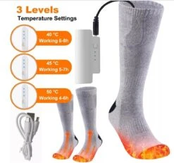 Batterij Elektrisch Verwarmde Sokken - Oplaadbaar Batterijsokken - Unisex | Swim Chicky & Swim Hunky -Ski Gemeenschap 1200x1122