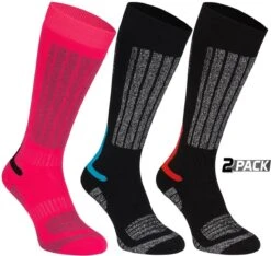 Starling Skikousen - 2-Pack - Whistler - Zwart/Grijs/Rood - 35/38 -Ski Gemeenschap 1200x1135 5