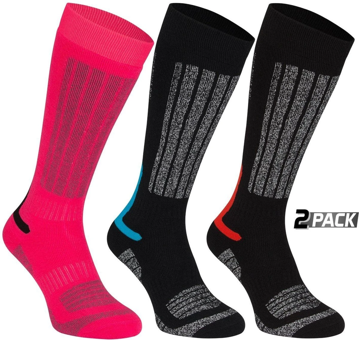 Starling Skikousen - 2-Pack - Whistler - Zwart/Grijs/Kobalt - 39/42 5 Starling Skikousen - 2-Pack - Whistler - Zwart/Grijs/Kobalt - 39/42 - Afbeelding 5