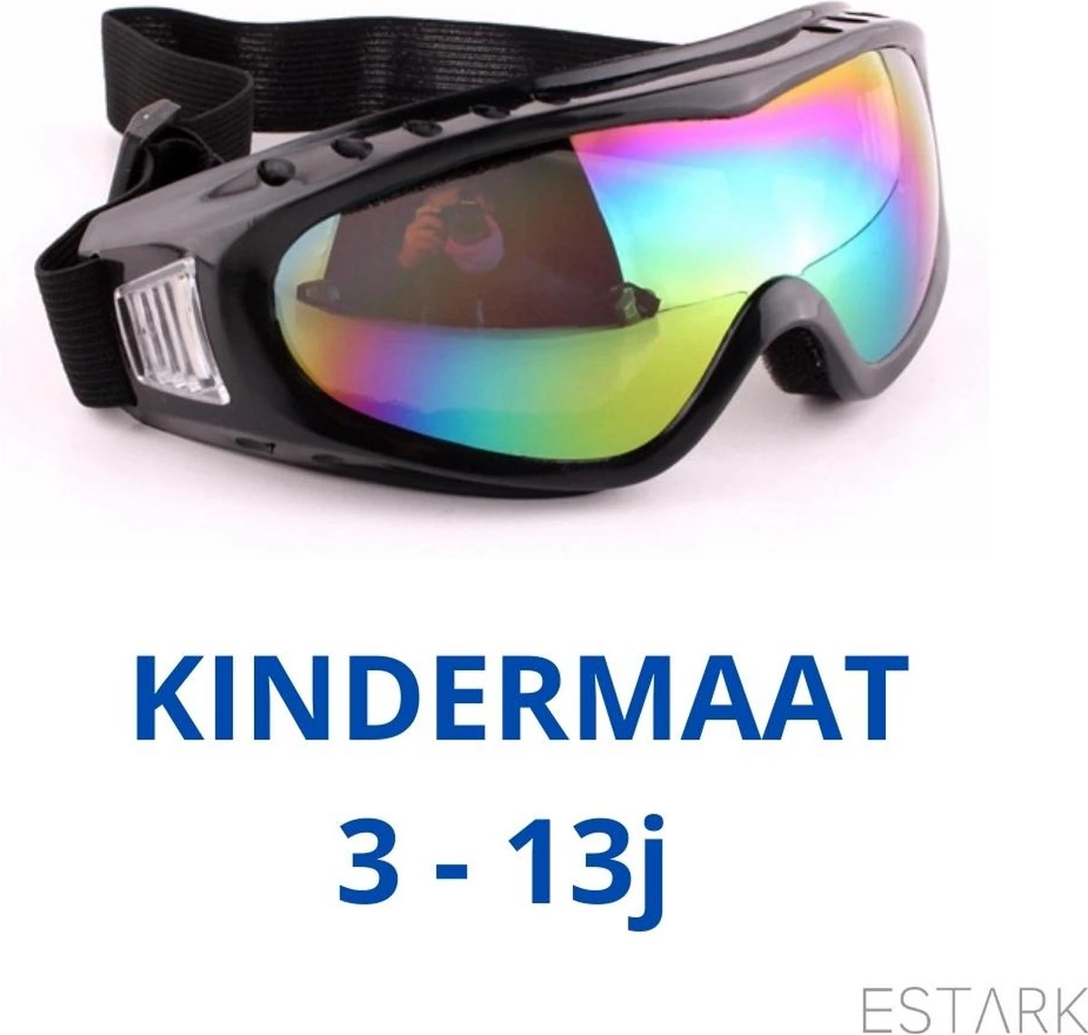 ESTARK® Skibril Kind - Kinder Skibril Ecostare - Multicolor - One Size Zwart - Unisex Pro Ski Bril - Junior Kids Skibril - Kinderskibril - Snowboard Bril - Pro Skribril 6 ESTARK® Skibril Kind - Kinder Skibril Ecostare - Multicolor - One Size Zwart - Unisex Pro Ski Bril - Junior Kids Skibril - Kinderskibril - Snowboard Bril - Pro Skribril - Afbeelding 6