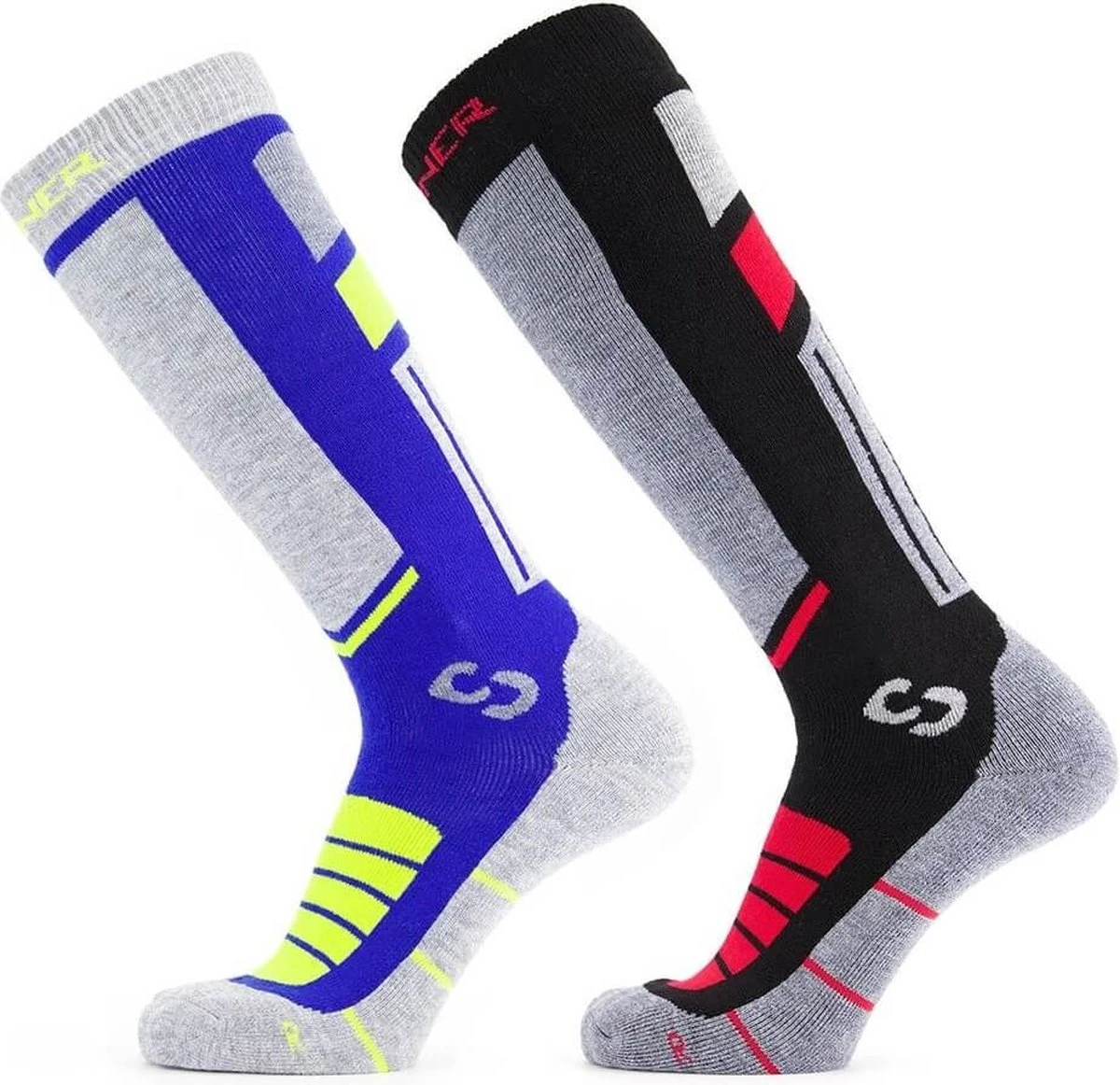 SINNER Pro Socks II Skisokken (Dubbelverpakking) - Blauw/Rood - 42-44 1 SINNER Pro Socks II Skisokken (Dubbelverpakking) - Blauw/Rood - 42-44