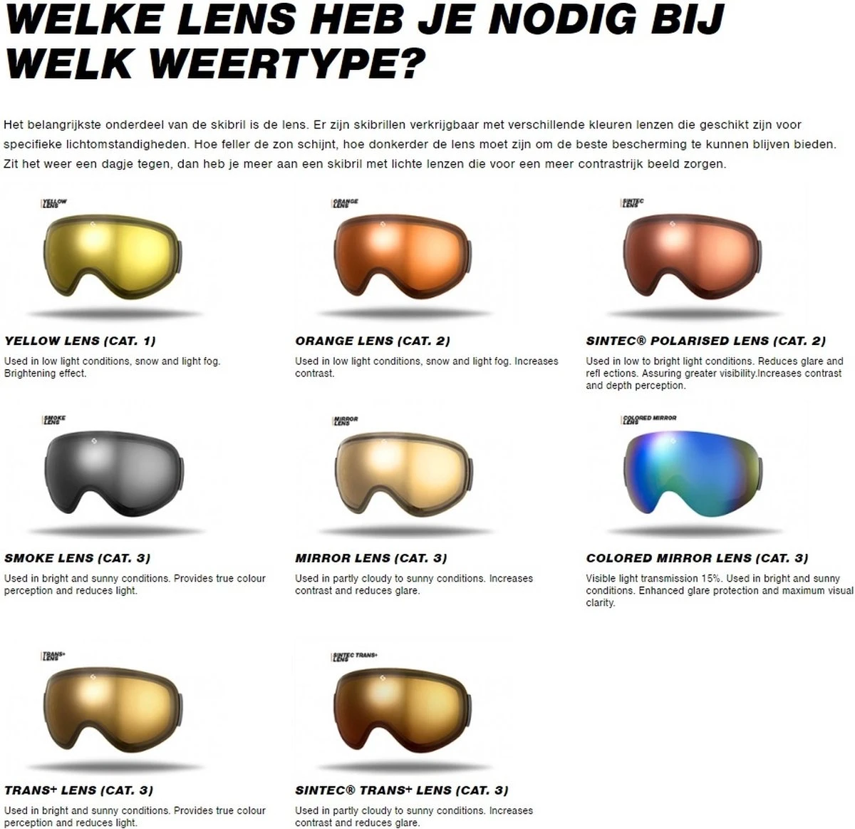 Sinner Vorlage S Skibril - Wit | Categorie 3 7 Sinner Vorlage S Skibril - Wit | Categorie 3 - Afbeelding 7