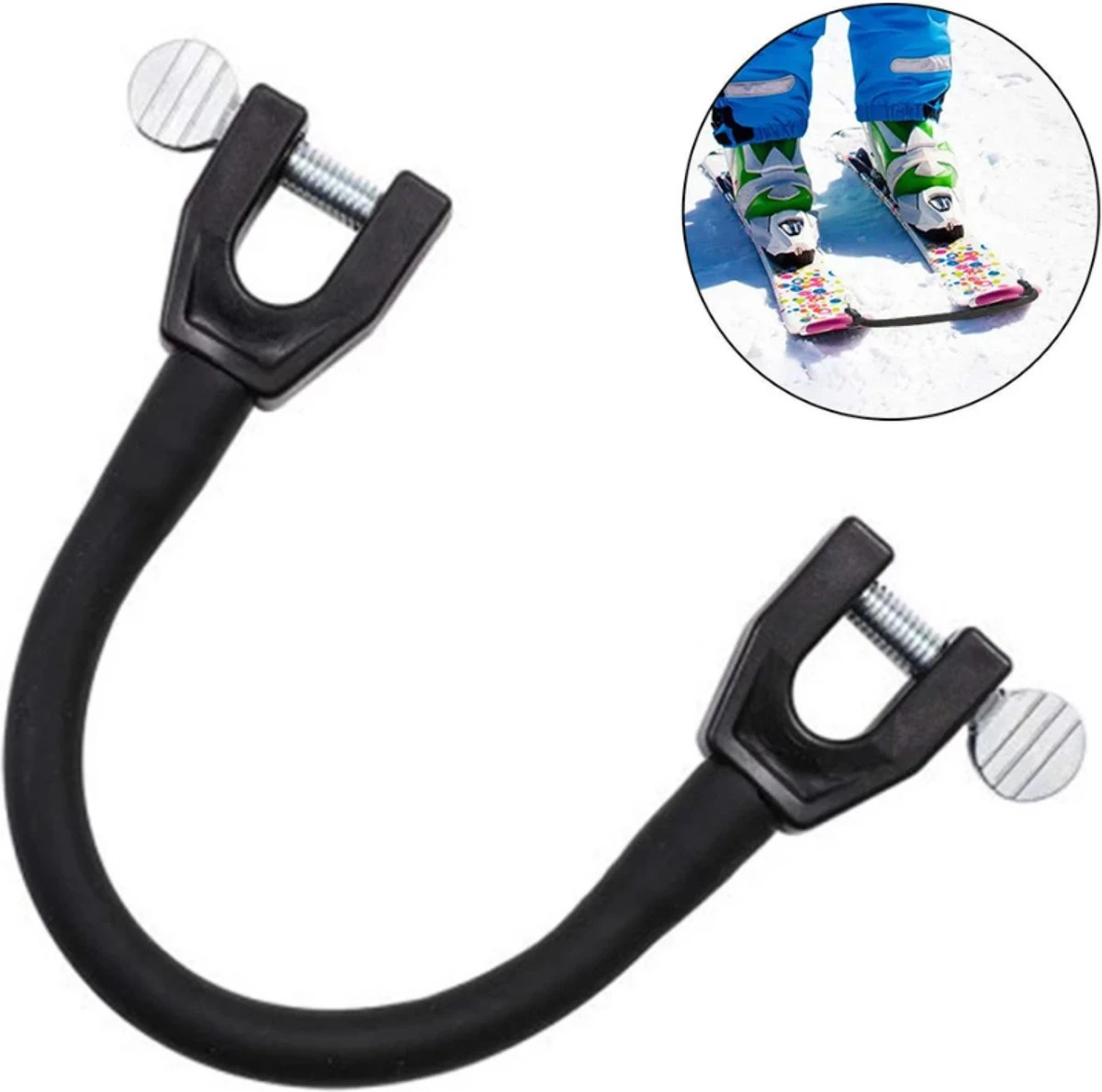 Jobber - Ski Tip Houder - Verbinder - Elastiek - Beginners - Oefenen 1 Jobber - Ski Tip Houder - Verbinder - Elastiek - Beginners - Oefenen