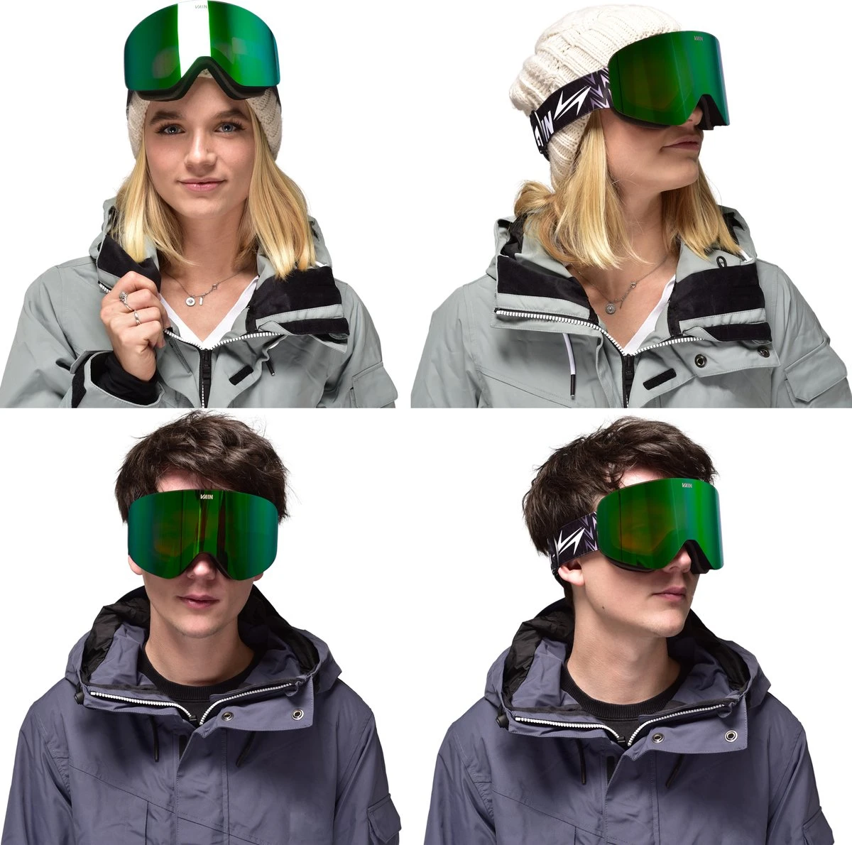 VAIN Viridian Slopester Skibril - Magnetisch Groen Blauwe Spiegel Lens 3 VAIN Viridian Slopester Skibril - Magnetisch Groen Blauwe Spiegel Lens - Afbeelding 3