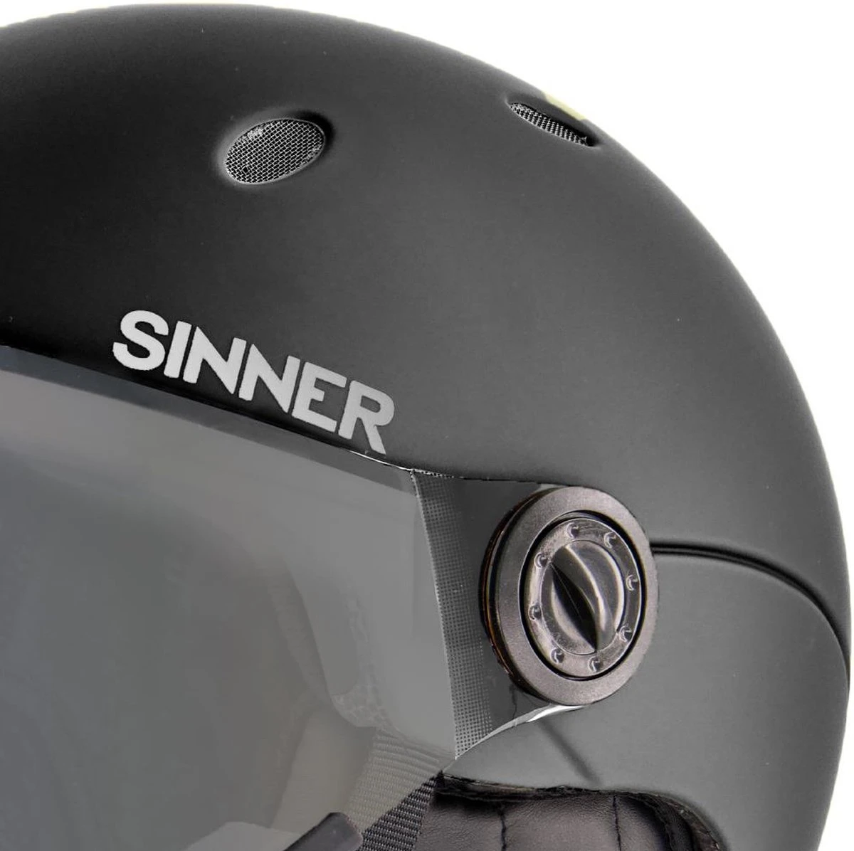Sinner Titan Visor Trans+ Skihelm Met Vizier | Matte Black | Orange Cat 1-3 | Maat: 63 - 64 Cm 4 Sinner Titan Visor Trans+ Skihelm Met Vizier | Matte Black | Orange Cat 1-3 | Maat: 63 - 64 Cm - Afbeelding 4