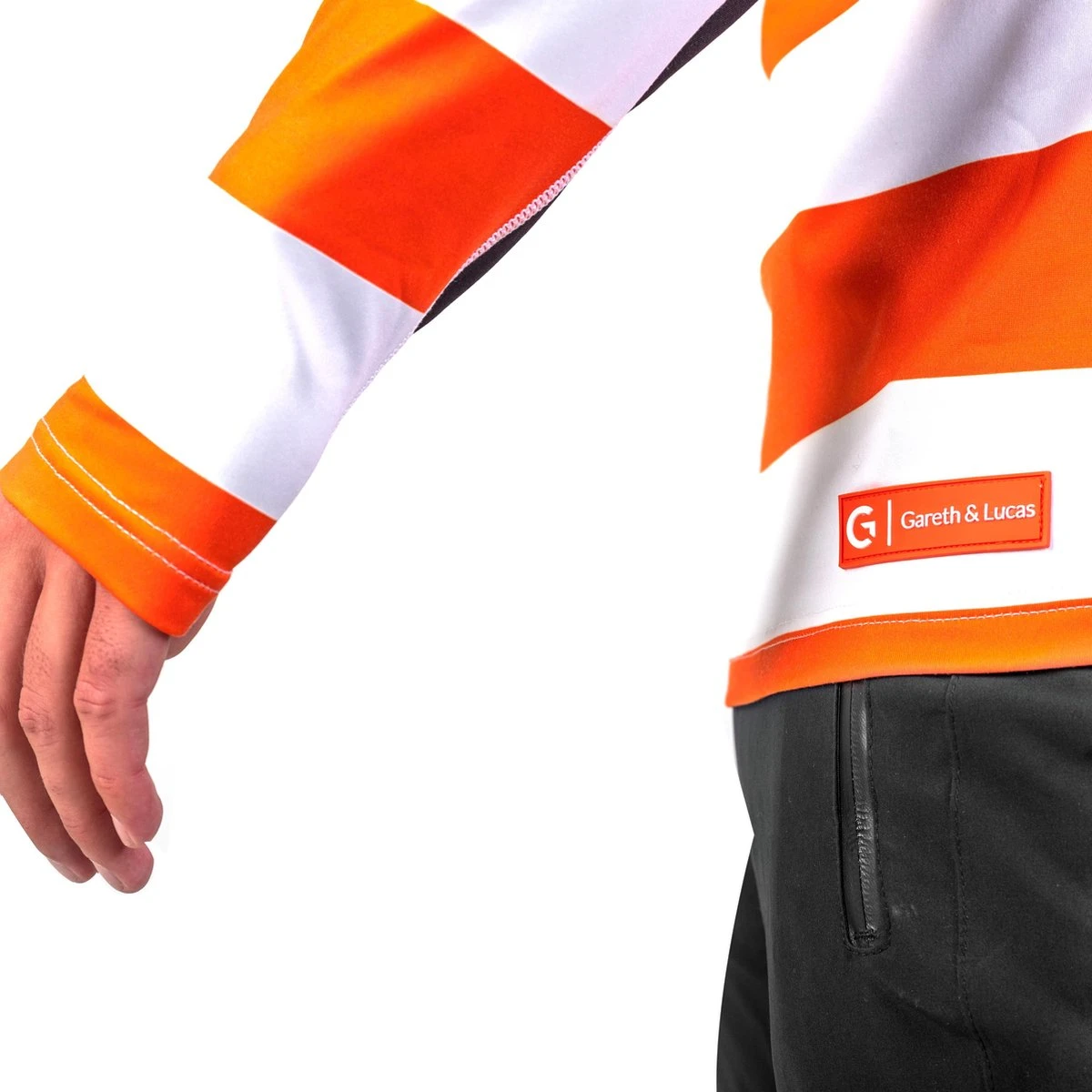 Gareth & Lucas Skipully The Four - Heren L - 100% Gerecycled Polyester - Midlayer Sportshirt - Wintersport 4 Gareth & Lucas Skipully The Four - Heren L - 100% Gerecycled Polyester - Midlayer Sportshirt - Wintersport - Afbeelding 4