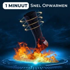Basila® Elektrische Sokken - Zwart - Unisex Voor Vrouwen En Mannen - Free Size - 4000mAh Accu - USB Oplaadbaar - Verwarmde Sokken Met Accu -Ski Gemeenschap 1200x1200 214
