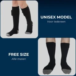 Basila® Elektrische Sokken - Zwart - Unisex Voor Vrouwen En Mannen - Free Size - 4000mAh Accu - USB Oplaadbaar - Verwarmde Sokken Met Accu -Ski Gemeenschap 1200x1200 219