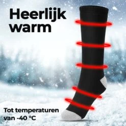 Saaf Verwarmde Sokken - Elektrisch - Oplaadbaar - Incl. Oplader - 3 Standen - Unisex - Maat 38-44 12 Saaf Verwarmde Sokken - Elektrisch - Oplaadbaar - Incl. Oplader - 3 Standen - Unisex - Maat 38-44 -Ski Gemeenschap 1200x1200 245
