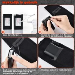 B-care Verwarmde Sokken - Elektrische Sokken - One Size Fits All - Inclusief Oplaadbare Accu - 4000 MAh Batterijen - 3 Verschillende Warmte Standen - Thermosokken - Wintersport - Wandelen - Skiën - Skivakantie - Skisokken -Ski Gemeenschap 1200x1200 249