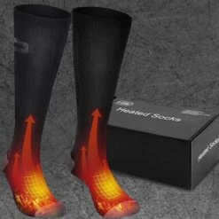 B-care Verwarmde Sokken - Elektrische Sokken - One Size Fits All - Inclusief Oplaadbare Accu - 4000 MAh Batterijen - 3 Verschillende Warmte Standen - Thermosokken - Wintersport - Wandelen - Skiën - Skivakantie - Skisokken -Ski Gemeenschap 1200x1200 256