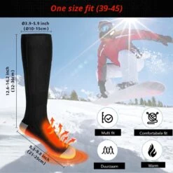 Verwarmde Sokken - Elektrische Sokken - Thermo Sokken - Oplaadbare Accu - Unisex - 3 Warmte Standen - 4000mAh Batterij - One Size Fits All - Wintersport - Wandelen - Skiën 11 Verwarmde Sokken - Elektrische Sokken - Thermo Sokken - Oplaadbare Accu - Unisex - 3 Warmte Standen - 4000mAh Batterij - One Size Fits All - Wintersport - Wandelen - Skiën -Ski Gemeenschap 1200x1200 266