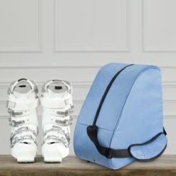 Navaris Universele Skischoenentas Unisex - Tas Voor Skischoenen, Schaatsen Of Snowboardschoenen - Laarzentas Voor De Wintersport - Lichtblauw -Ski Gemeenschap 1200x1200 270