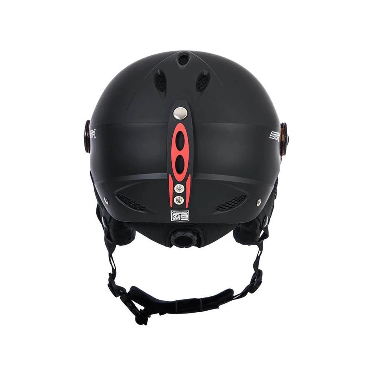STX Helmet Visor Junior Black Skihelm - Black - Unisex - Maat XS 3 STX Helmet Visor Junior Black Skihelm - Black - Unisex - Maat XS - Afbeelding 3
