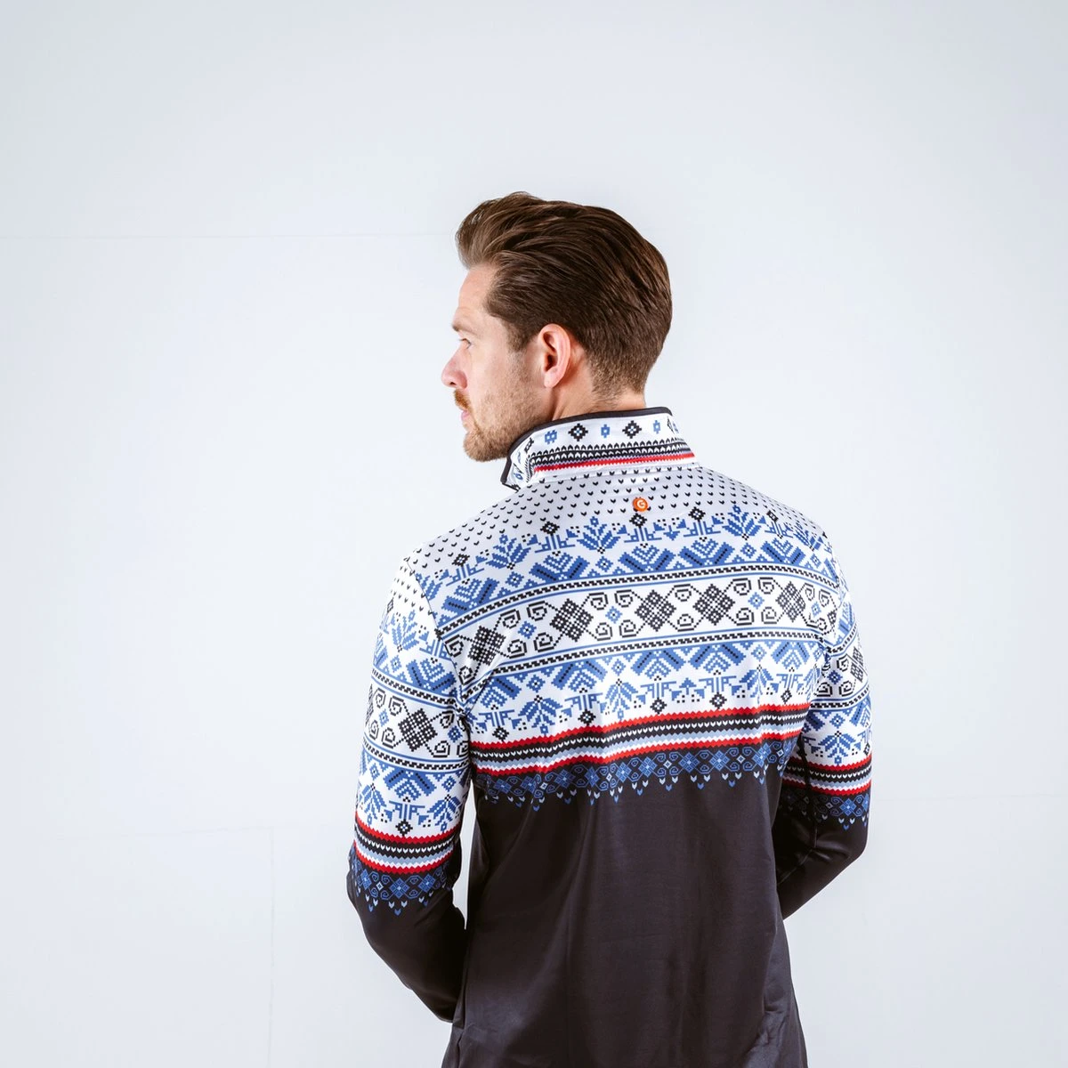 Gareth & Lucas Skipully The Fifteen - Heren S - 100% Gerecycled Polyester - Midlayer Sportshirt - Wintersport 5 Gareth & Lucas Skipully The Fifteen - Heren S - 100% Gerecycled Polyester - Midlayer Sportshirt - Wintersport - Afbeelding 5