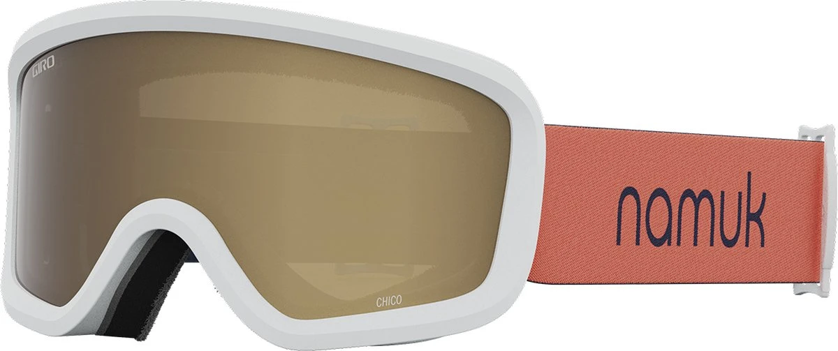 Giro Chico 2.0 Youth Snow Goggle - Namuk Coral/True Navy Strap With Amber Rose Lens 1 Giro Chico 2.0 Youth Snow Goggle - Namuk Coral/True Navy Strap With Amber Rose Lens