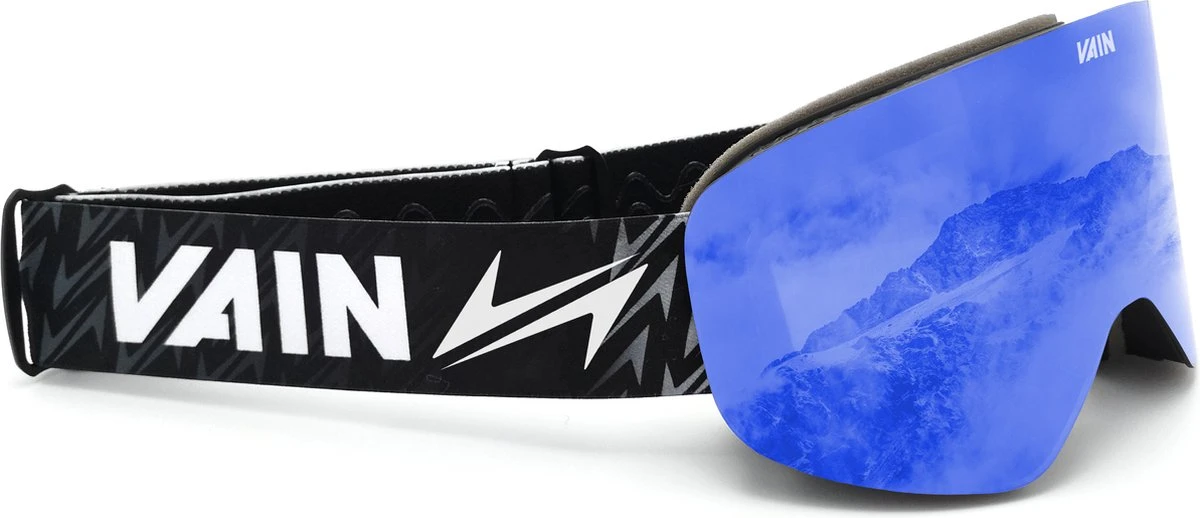 VAIN Azure Slopester Skibril Pack - Anti-condens - Blauwe + Extra Lens 2 VAIN Azure Slopester Skibril Pack - Anti-condens - Blauwe + Extra Lens - Afbeelding 2