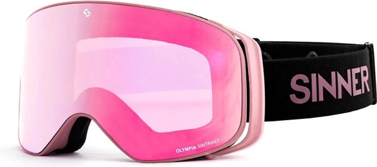 Sinner Olympia Matte Light Pink Ski Goggle - Skibril - Matte Roze - One Size 1 Sinner Olympia Matte Light Pink Ski Goggle - Skibril - Matte Roze - One Size