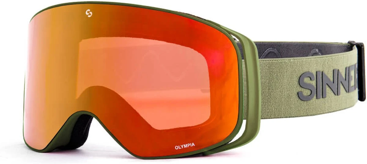 Sinner Olympia Skibril - Mosgroen | Categorie 3 1 Sinner Olympia Skibril - Mosgroen | Categorie 3