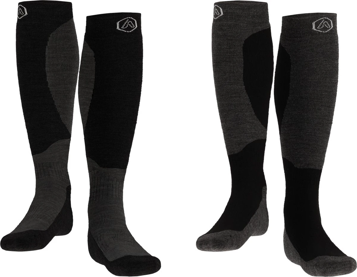 Heat Essentials - Ski Sokken 35-38 - Zwart - 2 Paar - Unisex - Extra Ondersteuning En Demping - Warme Sokken Met Wol - Skisokken Heren - Skisokken Dames - Wintersport Sokken - Huissokken - Compressie Sokken 2 Heat Essentials - Ski Sokken 35-38 - Zwart - 2 Paar - Unisex - Extra Ondersteuning En Demping - Warme Sokken Met Wol - Skisokken Heren - Skisokken Dames - Wintersport Sokken - Huissokken - Compressie Sokken - Afbeelding 2