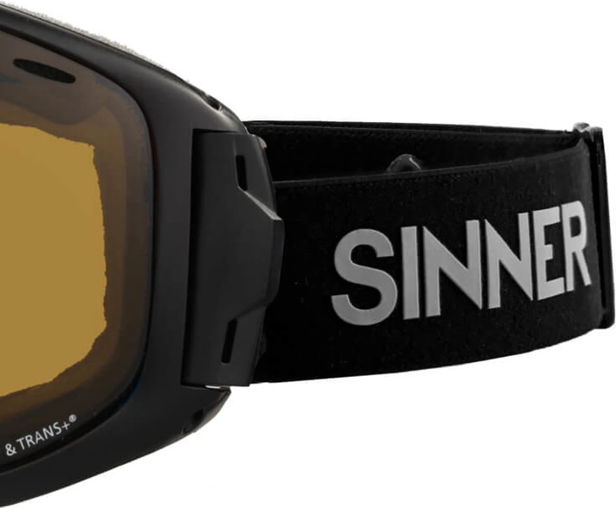 Sinner Mohawk Photochromic Skibril - Mat Zwart | Categorie 1-3 2 Sinner Mohawk Photochromic Skibril - Mat Zwart | Categorie 1-3 - Afbeelding 2