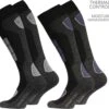 Stark Soul® - Wintersportkniekousen - Heren Wintersport Kniekousen Met Demping Zones - Winter - Sport - Ski's - Snowboarden - Kniekous - Beschermers - 2 Paar - Maat: 43/46