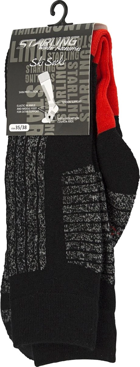 Starling Skikousen - Whistler - Fuchsia/Grijs - 39/42 2 Starling Skikousen - Whistler - Fuchsia/Grijs - 39/42 - Afbeelding 2