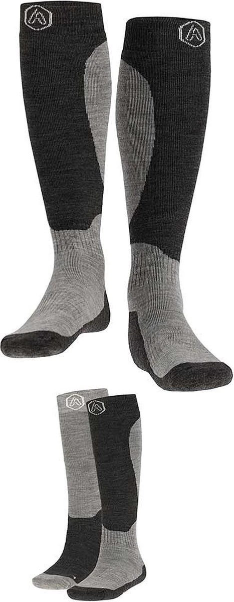 Apollo® Apollo | Skisokken Unisex | Grey Design | 2-Pak | Maat 35/38 | Skisokken Heren | Skisokken Dames 2 Apollo® Apollo | Skisokken Unisex | Grey Design | 2-Pak | Maat 35/38 | Skisokken Heren | Skisokken Dames - Afbeelding 2