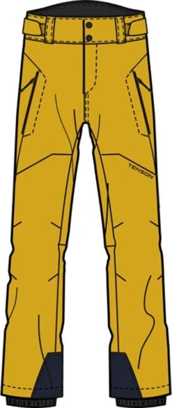 Tenson Radient Heren Skibroek - Geel - Maat L