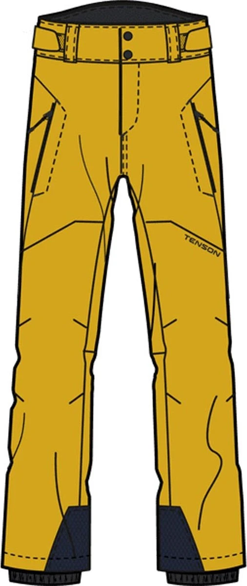 Tenson Radient Heren Skibroek - Geel - Maat L 1 Tenson Radient Heren Skibroek - Geel - Maat L