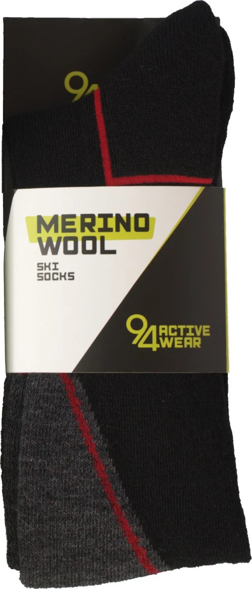 94activewear Skisokken Heren - Maat 43/46 - Merino Wol - Thermo Skisokken - Wintersportsokken - Warme & Droge Voeten - Naadloos - Zwart 6 94activewear Skisokken Heren - Maat 43/46 - Merino Wol - Thermo Skisokken - Wintersportsokken - Warme & Droge Voeten - Naadloos - Zwart - Afbeelding 6