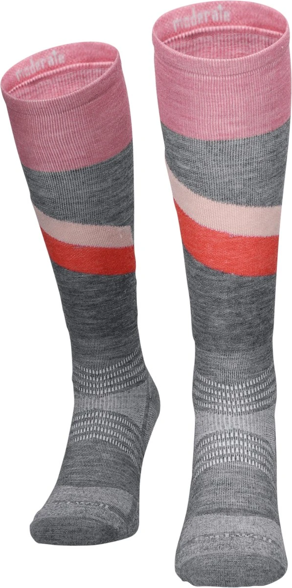 Sockwell Steep Medium Dames Skisokken Klasse 1 Grey | Grijs | 45% Merinowol | Maat M/L | SW115W.800 4 Sockwell Steep Medium Dames Skisokken Klasse 1 Grey | Grijs | 45% Merinowol | Maat M/L | SW115W.800 - Afbeelding 4