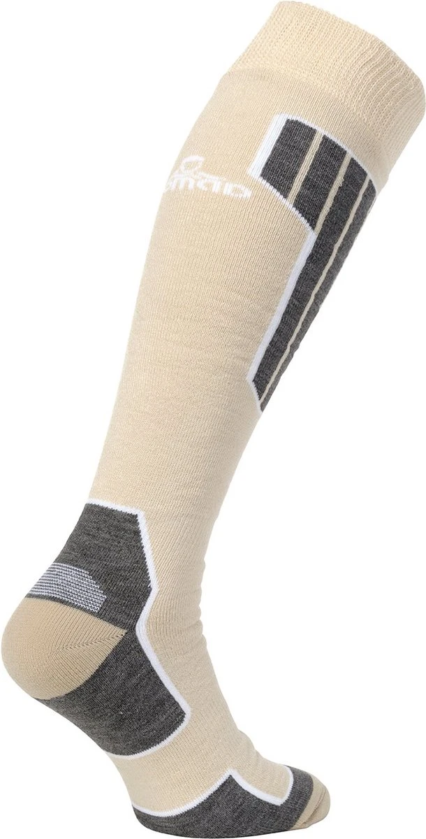 NOMAD® Skisokken Essential 2-Pack | Maat 39/42 Beige | Skiën / Snowboarden / Wandelen | Goede Vochtafvoer | Extra Versteviging | Ski Sokken Heren / Dames 4 NOMAD® Skisokken Essential 2-Pack | Maat 39/42 Beige | Skiën / Snowboarden / Wandelen | Goede Vochtafvoer | Extra Versteviging | Ski Sokken Heren / Dames - Afbeelding 4