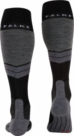FALKE SK4 Skiën Anti Blaren, Anti Zweet Merino Wol Dames Wintersportsokken Zwart - Maat 35-36 -Ski Gemeenschap 655x1200 1