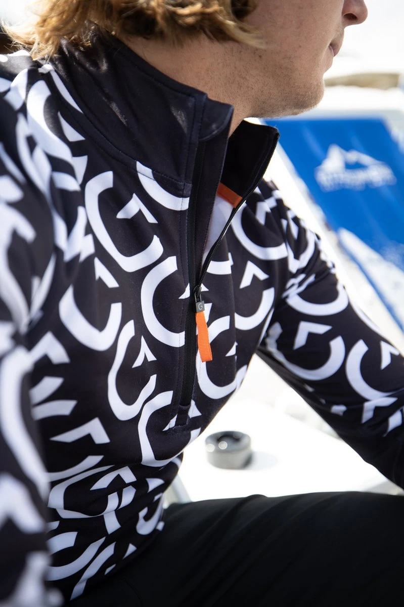 Gareth & Lucas Skipully The One - Heren XL - 100% Gerecycled Polyester - Midlayer Sportshirt - Wintersport 5 Gareth & Lucas Skipully The One - Heren XL - 100% Gerecycled Polyester - Midlayer Sportshirt - Wintersport - Afbeelding 5