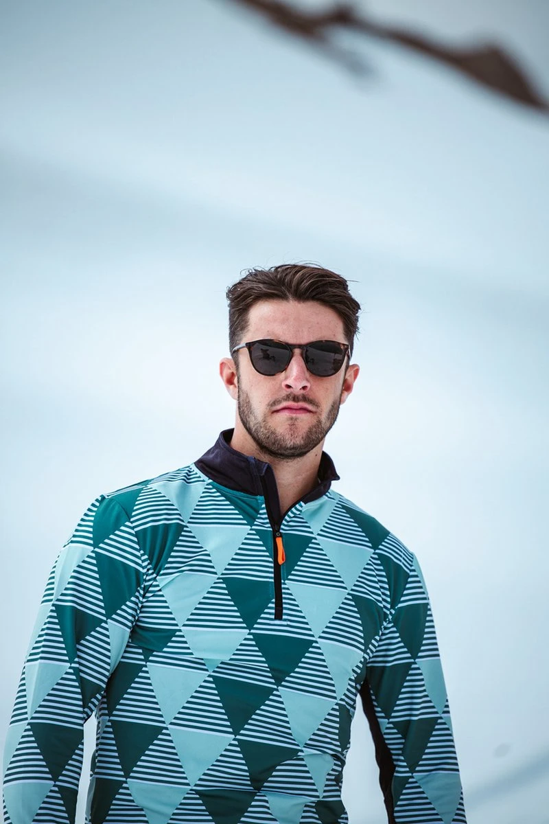 Gareth & Lucas Skipully The Two - Heren XL - 100% Gerecycled Polyester - Midlayer Sportshirt - Wintersport 8 Gareth & Lucas Skipully The Two - Heren XL - 100% Gerecycled Polyester - Midlayer Sportshirt - Wintersport - Afbeelding 8