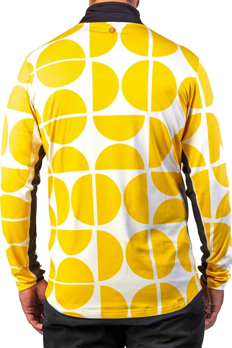 Gareth & Lucas Skipully The Six - Heren L - 100% Gerecycled Polyester - Midlayer Sportshirt - Wintersport 2 Gareth & Lucas Skipully The Six - Heren L - 100% Gerecycled Polyester - Midlayer Sportshirt - Wintersport - Afbeelding 2