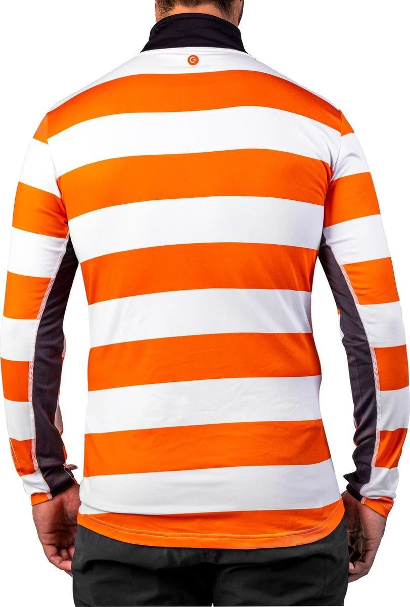 Gareth & Lucas Skipully The Four - Heren L - 100% Gerecycled Polyester - Midlayer Sportshirt - Wintersport 2 Gareth & Lucas Skipully The Four - Heren L - 100% Gerecycled Polyester - Midlayer Sportshirt - Wintersport - Afbeelding 2