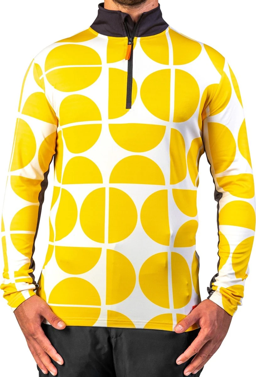 Gareth & Lucas Skipully The Six - Heren M - 100% Gerecycled Polyester - Midlayer Sportshirt - Wintersport 5 Gareth & Lucas Skipully The Six - Heren M - 100% Gerecycled Polyester - Midlayer Sportshirt - Wintersport - Afbeelding 5