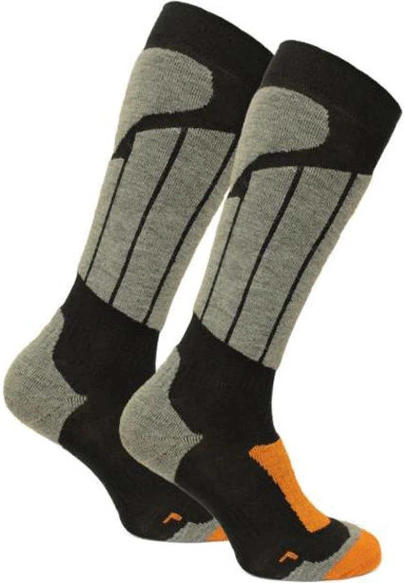 Norfolk Skisokken - Merino Wol Climayarn - Warm En Droog Thermo Skisokken Met Zonedemping - Maat 35-38 - Zwart - Aspen 1 Norfolk Skisokken - Merino Wol Climayarn - Warm En Droog Thermo Skisokken Met Zonedemping - Maat 35-38 - Zwart - Aspen