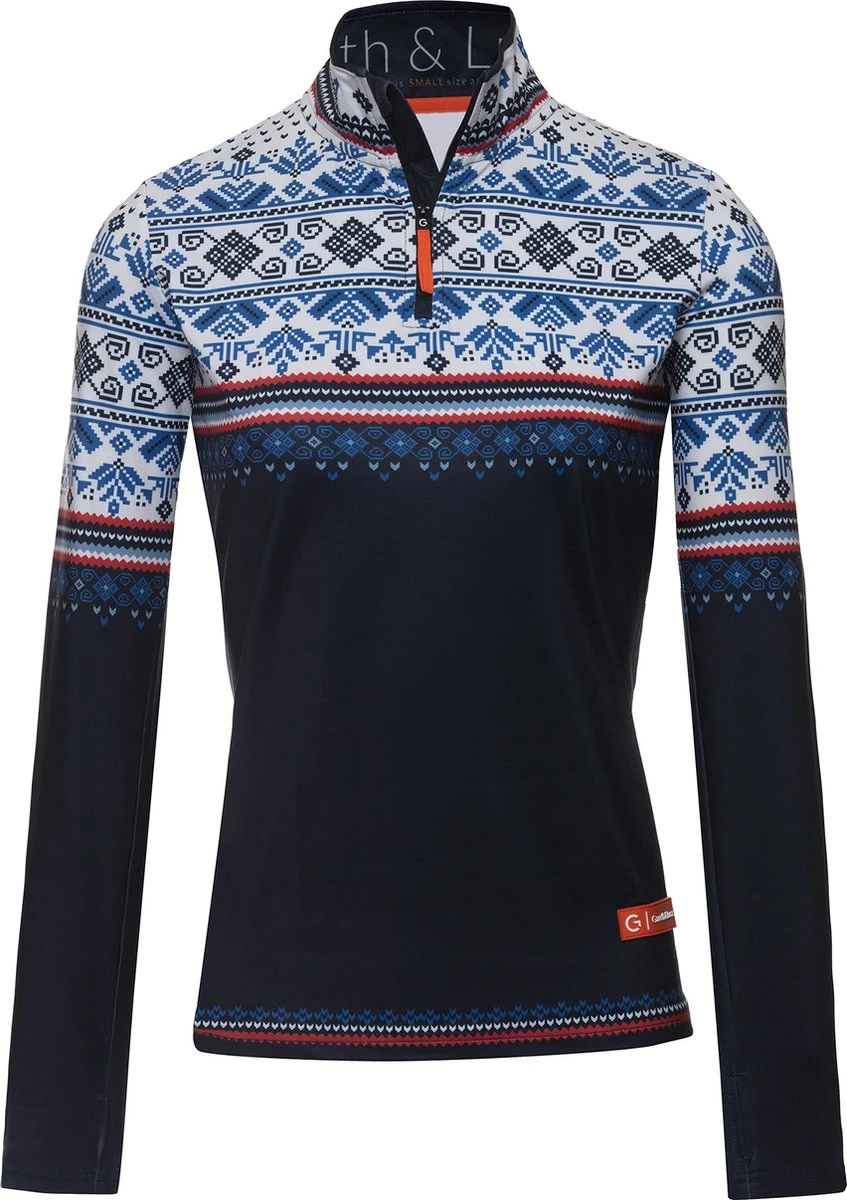 Gareth & Lucas Skipully The Twenty-Five - Dames S - 100% Gerecycled Polyester - Midlayer Sportshirt - Wintersport 1 Gareth & Lucas Skipully The Twenty-Five - Dames S - 100% Gerecycled Polyester - Midlayer Sportshirt - Wintersport