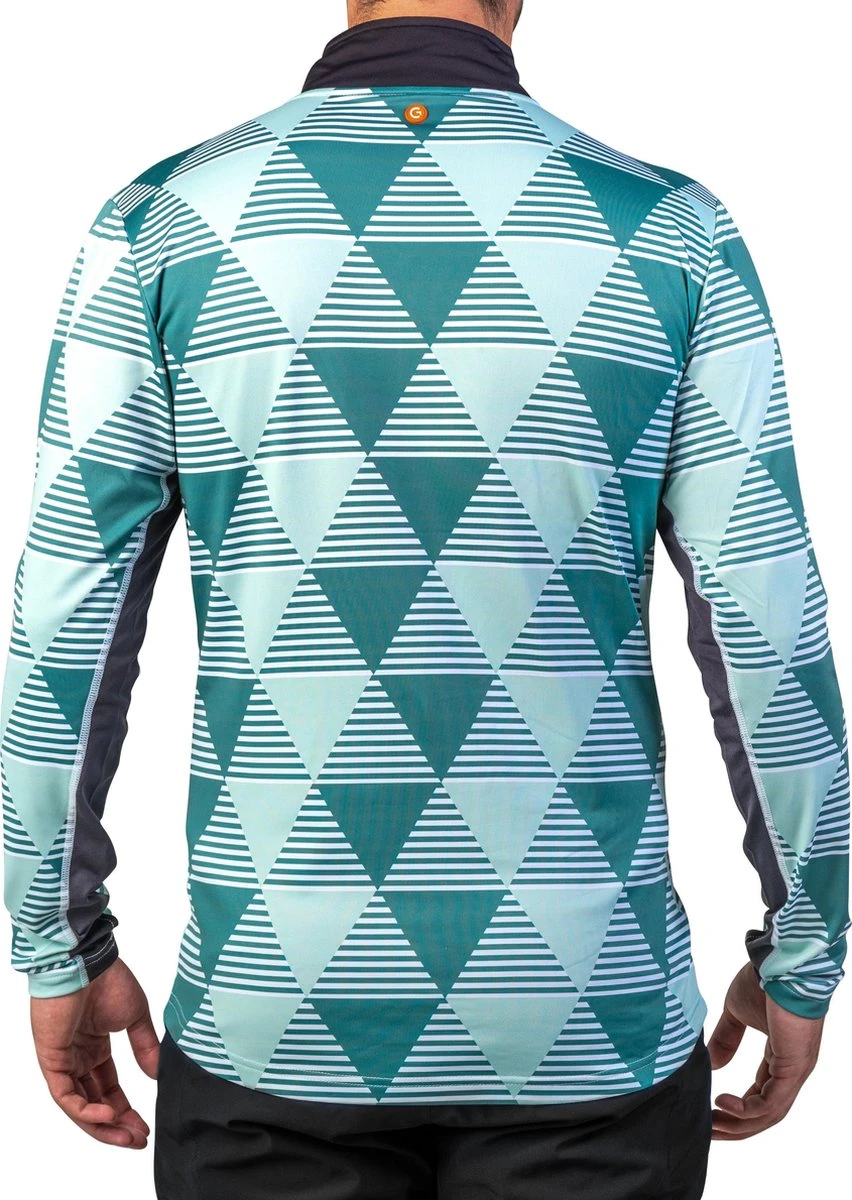 Gareth & Lucas Skipully The Two - Heren XL - 100% Gerecycled Polyester - Midlayer Sportshirt - Wintersport 2 Gareth & Lucas Skipully The Two - Heren XL - 100% Gerecycled Polyester - Midlayer Sportshirt - Wintersport - Afbeelding 2
