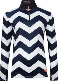 Gareth & Lucas Skipully The Seven - Heren L - 100% Gerecycled Polyester - Midlayer Sportshirt - Wintersport